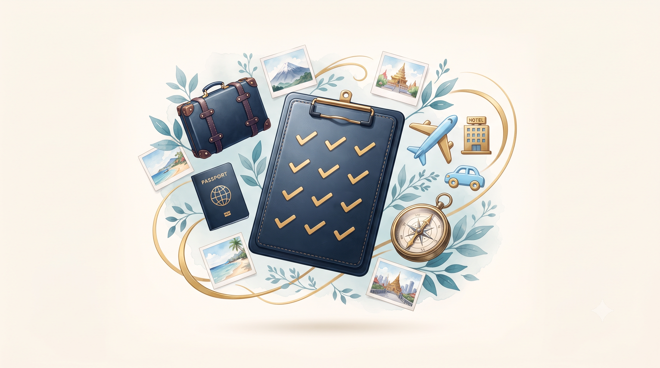 Perfect The Details — Itinerary Checklist & Passports