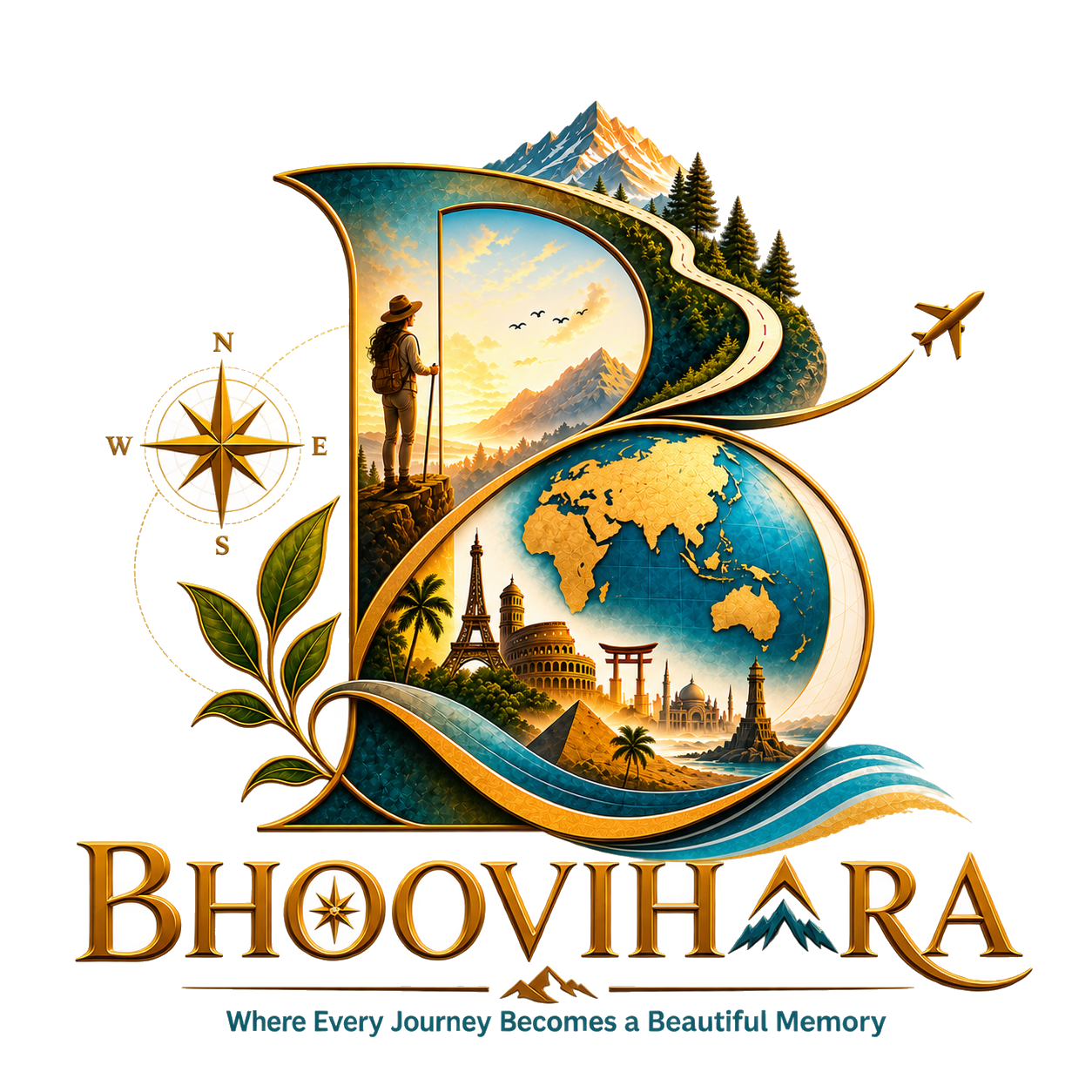 BhooVihara brand artwork representing journeys and storytelling